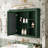 Wall Mounted Bathroom Storage Cabinet - 35'' X 27.5'' Mirror With Vintage Style Handle Medicine Hinges-893267902