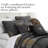 Midnight Floral Collection Microfiber 6 Piece Oversized Quilt Set by Southshore Fine Linens-248869731-248869740