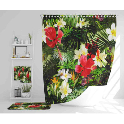 Natusuko Polyester Shower Curtain Set