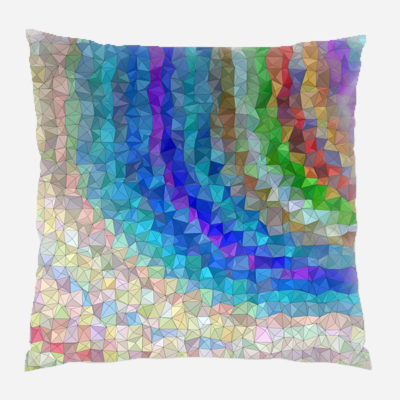 Coussin décoratif triangulaire