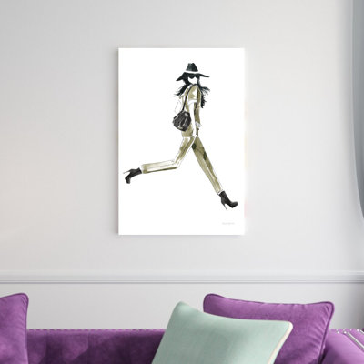 " Out On The Town I Olive " Painting Print