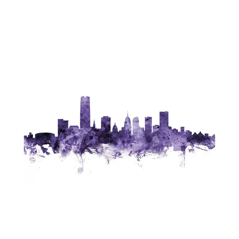 Oklahoma City Skyline by Michael Tompsett - Wrapped Canvas Print, 66.04 cm H x 45.72 cm W x 3.175 cm D