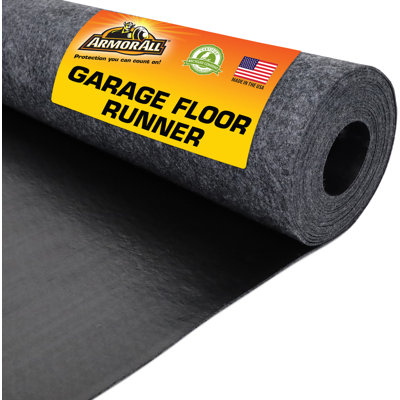 Tapis de couloir de garage Armor All XL (216 po x 30 po), protège les surfaces, transforme le garage, absorbant, imperméable, durable, ajustable (fabriqué aux États-Unis) 