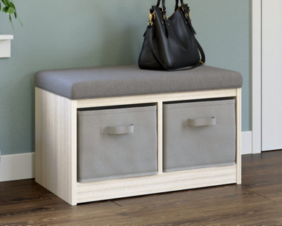 Ebern Designs Milosz Polyester Upholstered Storage Bench & Reviews ...