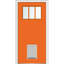 Craftsman Ready to Install Fibreglass Prehung Front Entry Door-40645632-40645633-40645645