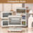 Extra Large Functional Plastic Storage Bins with Wheels-486029369