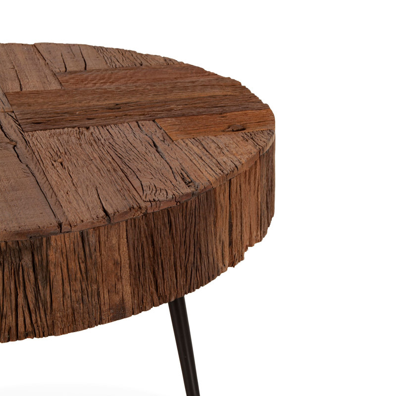 Evylene Solid Wood Top Coffee Table