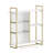 Floating Shelves for Wall with Lights and 6 Hooks