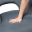 Chaise d'appoint en velours et pieds en bois massif-516374379