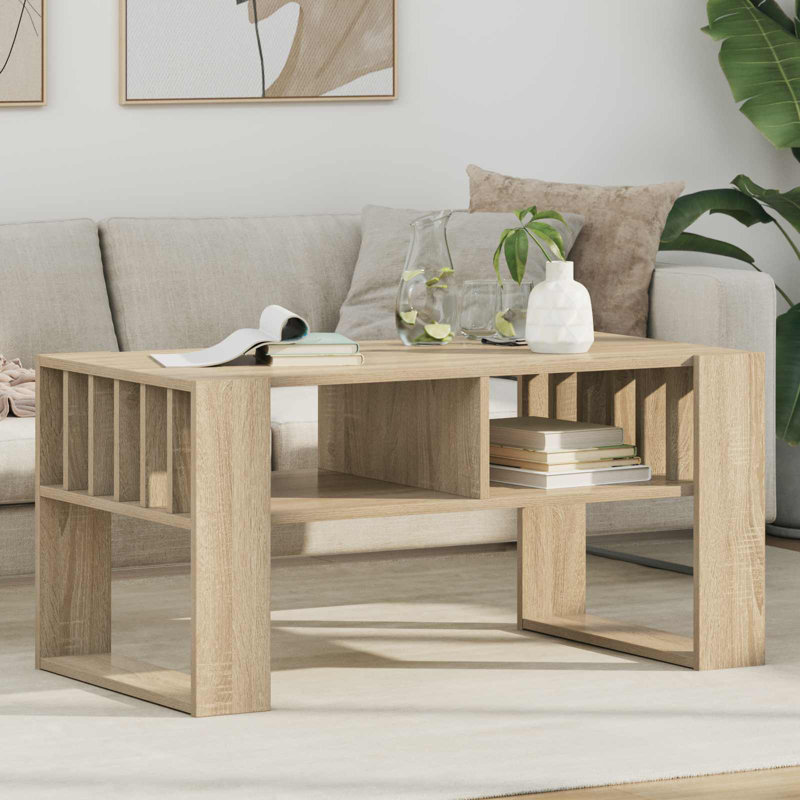 Coffee Table with Storage, Sonoma Oak, 45cm. H x 92cm. L x 49.5cm. W
