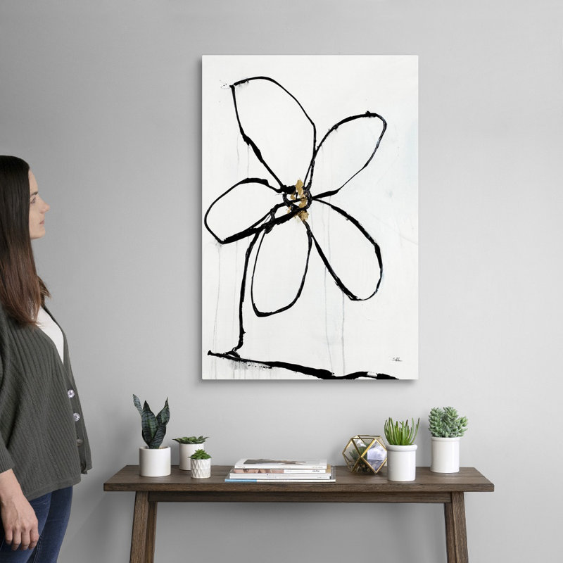 Reproduction d’art sur toile « floral Fancy II » par Joshua Schicker, H 36 po x l 24 po x P 1,25 po, Toile tendue