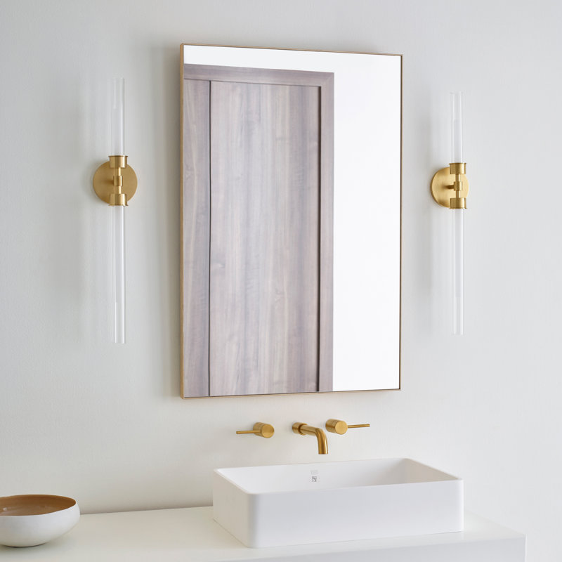 Linger 2 - Light LED Bath Bar, Natural Brass