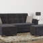 Repose-pieds avec rangement en microfibre Primenest Skyhaven Collection-1861335756