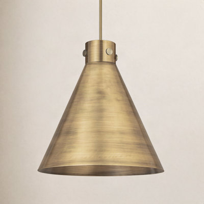 Coterie Single Light Metal Dimmable Pendant