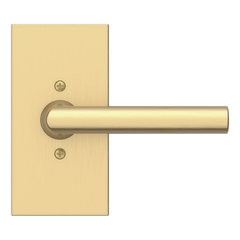 Tube Lever Door Lever, Lifetime (PVD) Satin Brass