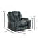 40.55''Wide Modern  Microfiber Heated Massage Manual Recliner With Hidden Cup Holders  and Side Pocket
