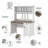 Khadesha 4 Piece Computer Desk Office Set-1333277197
