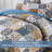 Boho Quilt Set, Blue Patchwork Plaid Bedspread Bedding Sets-112992524