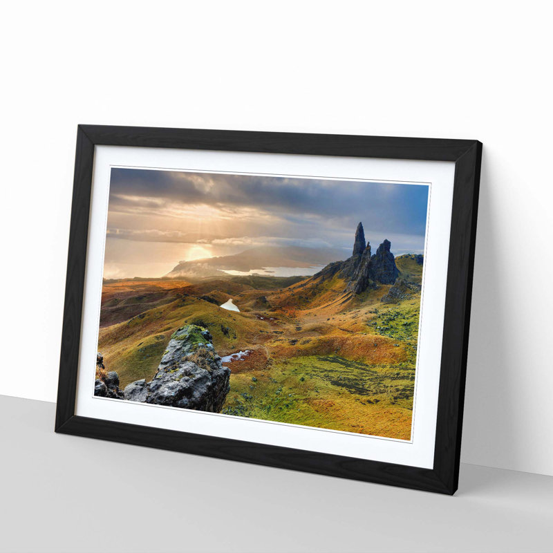 Single Picture Frame Print, Black