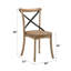 Ensemble de 2 chaises d'appoint rustiques Kendric