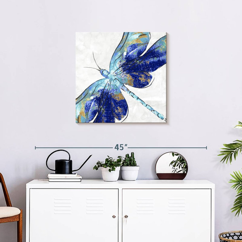 Brampt Blue Dragonfly, 24" H x 24" W