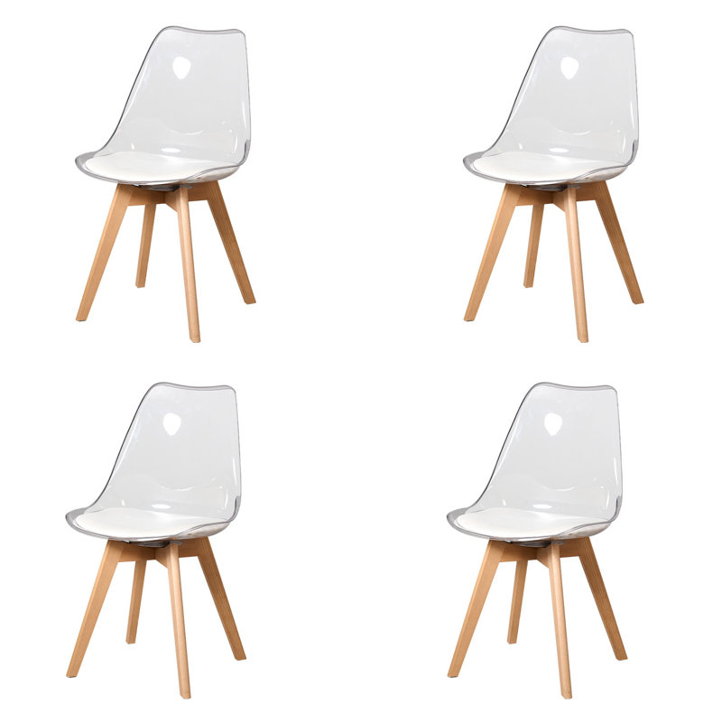 Huron Solid Wood Dining Chair, White