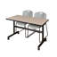 Table de nidification Nickilis, 2 chaises empilables Zeng-32668109-32668116