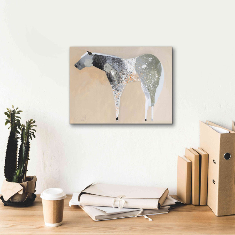 «Horse No. 25» par Anthony Grant, impression sur toile Giclée, H 12 po x l 16 po x P 0,75 po