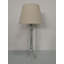 Modern Brailyn 32 Solid Wood Table Lamp with Fabric Shade – Country Style Bedside Lamp with Washed Wood Finish for Home