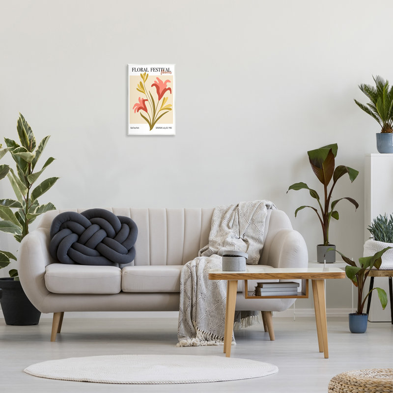 "Floral Festival", art mural par Regina Moore, Bois sans cadre, H 19 po x l 13 po x P 0,5 po