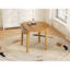 Table de salle à manger extensible ronde pour 2 à 4 personnes, table de salle à manger pliante en bois avec taille réglable, conception peu encombrante pour les petits appartements et la salle à manger