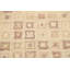 Tapis beige / ivoire en laine noué à la main de conception unique 7 pi 11 po x 10 pi 2 po