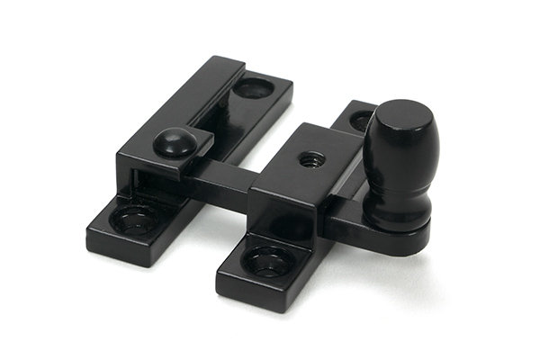 Mushroom Quadrant Fastener - Narrow, Black