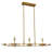 Ripley 11 Light Gold Linear Chandelier-609640950
