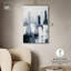 «Gray Matter Canvas», art abstrait bleu par Art Remedy-107455684-107455692