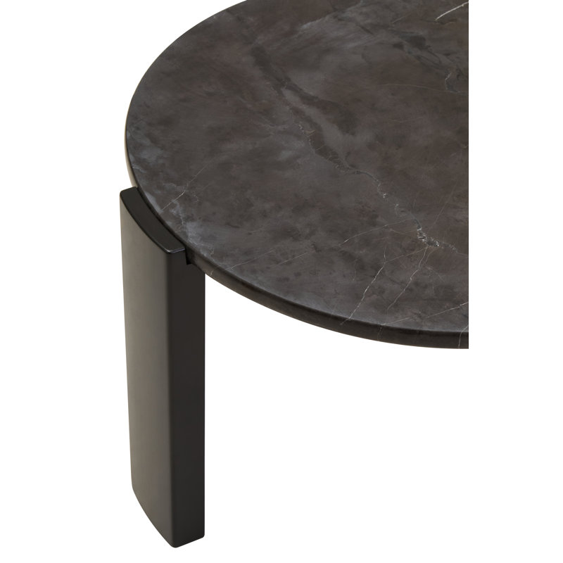 Cephus Three Leg Coffee Table, 46cm H x 89cm L x 89cm W, Black