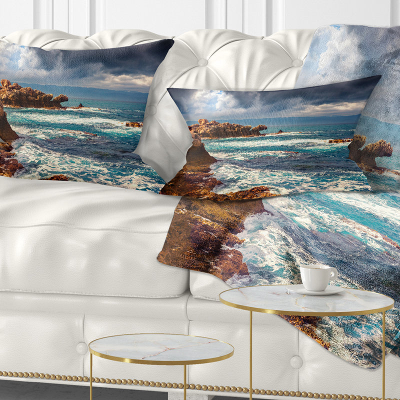 Coussin lombaire et météo volcanique beach storm
