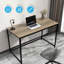 Computer Desk Office Work Rustic Wooden Grain Finish Rectangle Oira-93066094-93066095