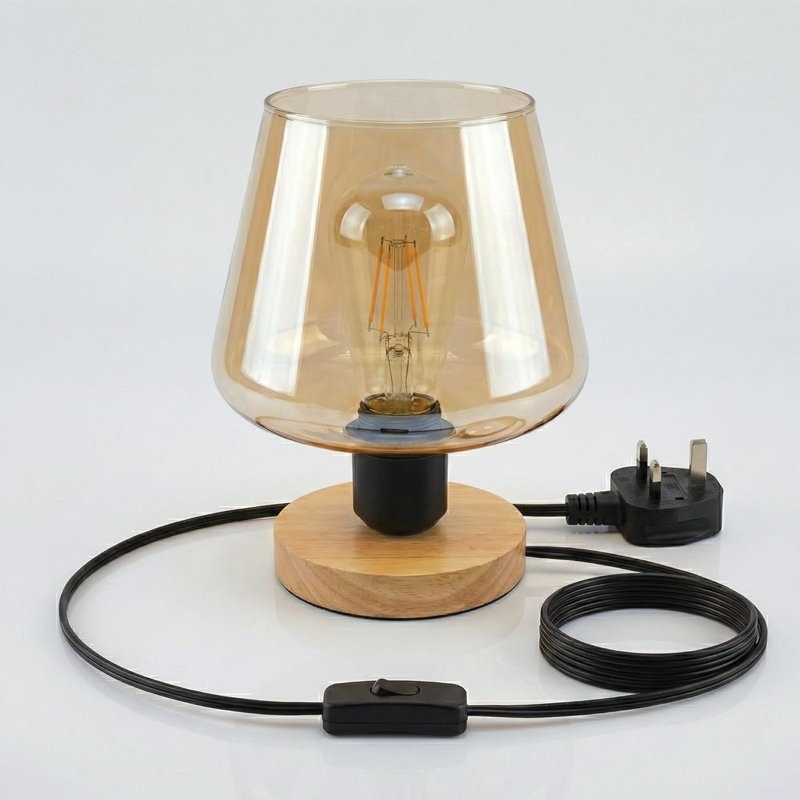 Wood Desk Lamp