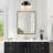 Nayomee Dimmable Black/Brass Rectangle Vanity Light-360895736