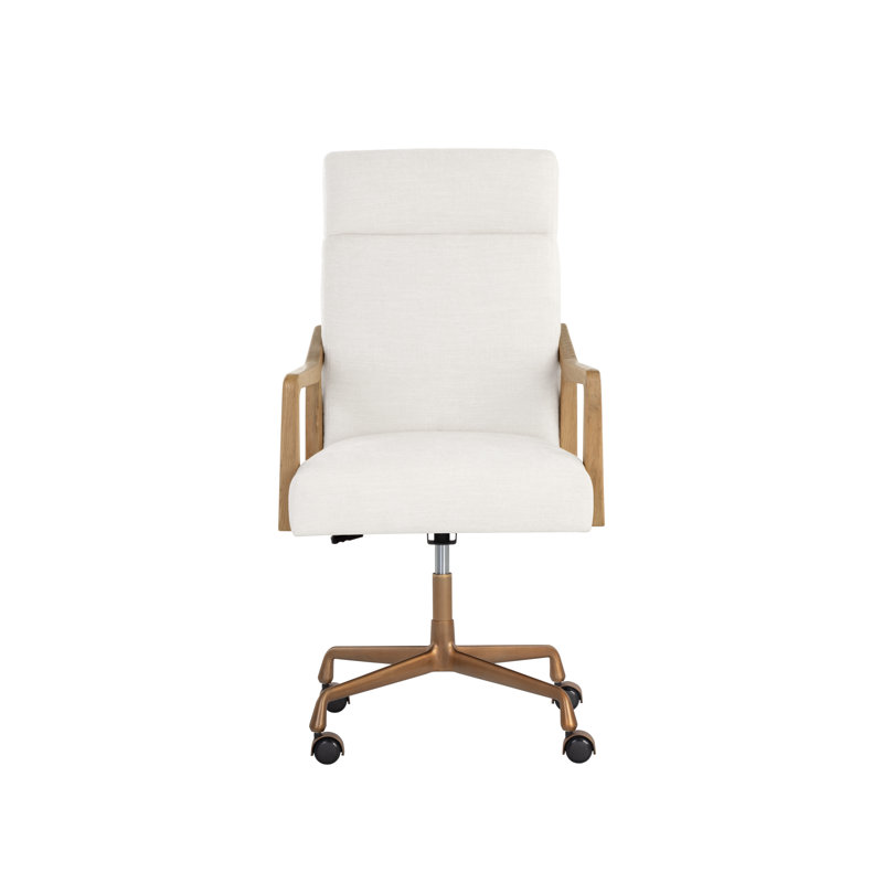CHAISE DE BUREAU Powers - Naturel, Tweed ivoire Heather