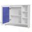 Armoire de salle de bain murale avec tablette réglable et 1 porte à fermeture en douceur-37697754