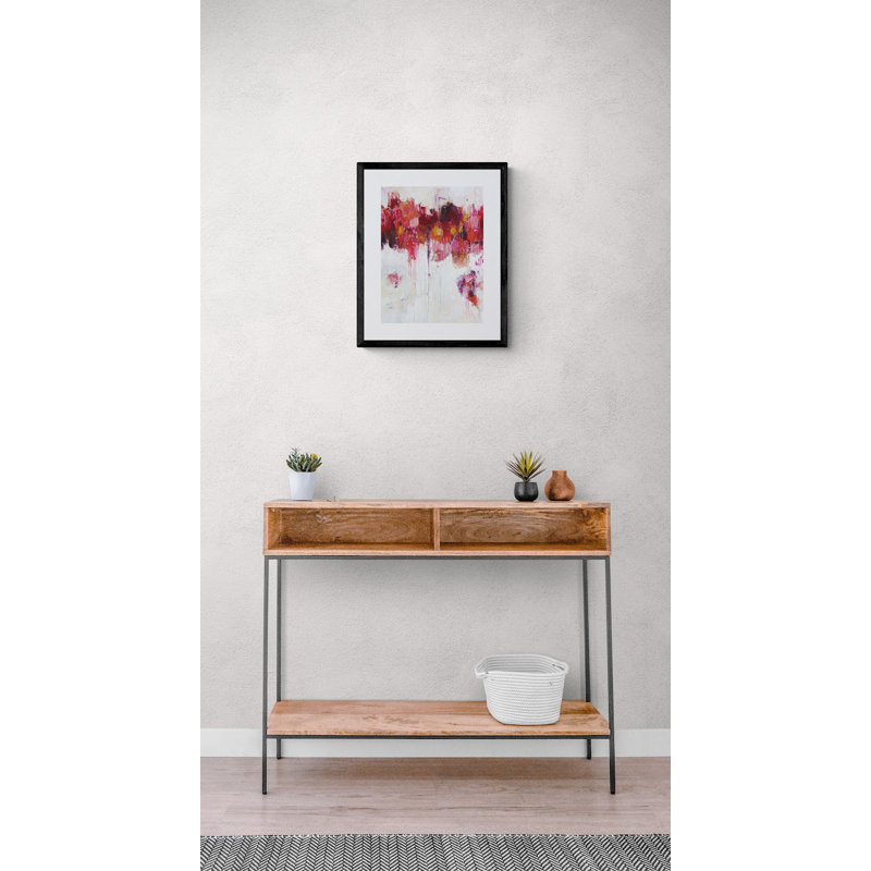 Rose Print by Elizabeth Chapman, 20" H x 16" W, Black Framed Paper