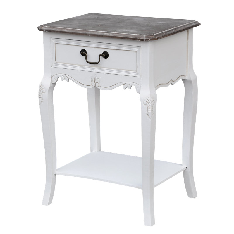 Circee End Table, White