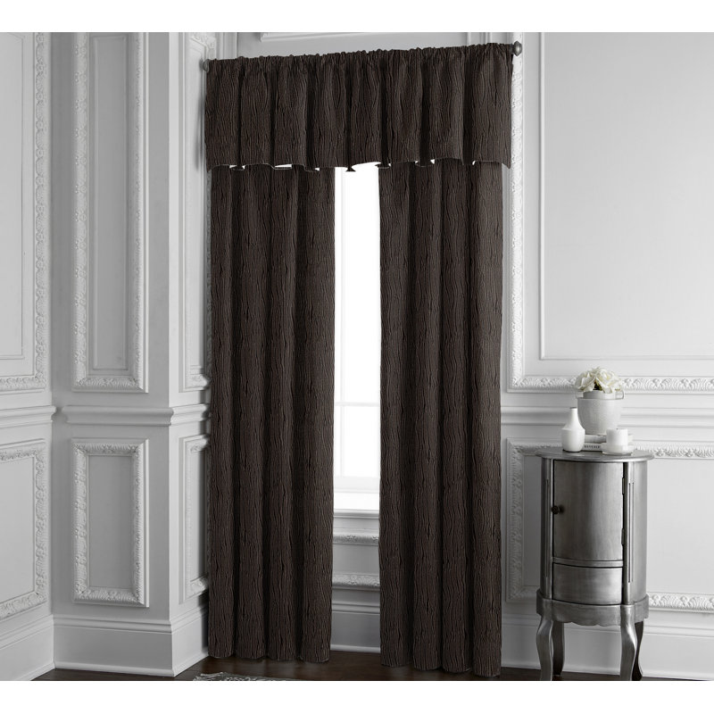 Sylvio Solid Room Darkening Rod Pocket Single Curtain Panel, Chocolate, 50" W x 96" L