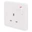 Moulded Single Power Wall Mounted Socket