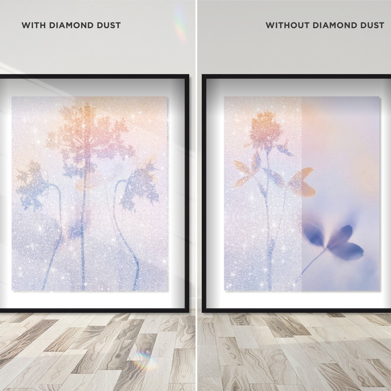Lavender Shadows Set Set by Oliver Gal, 17.5"H x 21.5"W, Black Shadowbox
