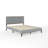 Martha Stewart Jett Wooden Platform Bed With Upholstered Base And Triple Inset Headboard-97967482-97967481