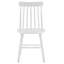 Ensemble de deux chaises d'appoint à dossier Windsor en bois massif blanc-1640699913