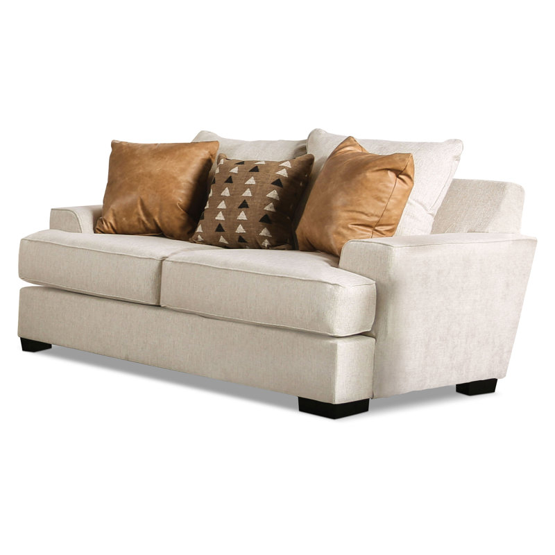 Anayi 75'' Flared Arm Loveseat, Sand 100% Polyester